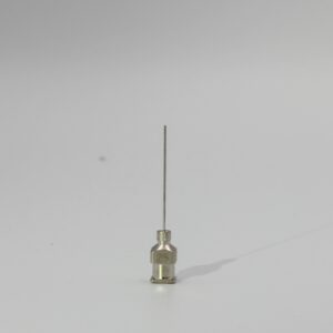 25G precision metal dispensing tips, box of 12 for high-strength and chemical-resistant applications