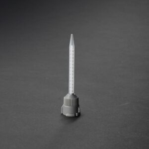 2K static mixer with 16 mixing elements designed for precise 1:1 and 2:1 two-part adhesive mixing applications