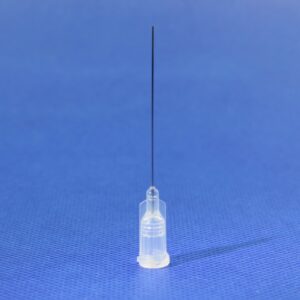 27G precision stainless steel dispensing tip for industrial fluids